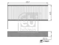 179601 cabin filter set FEBI BILSTEIN 179601