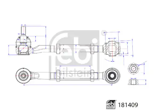 Рычаг FEBI BILSTEIN 181409