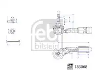 Наконечник рулевой FEBI BILSTEIN 183068