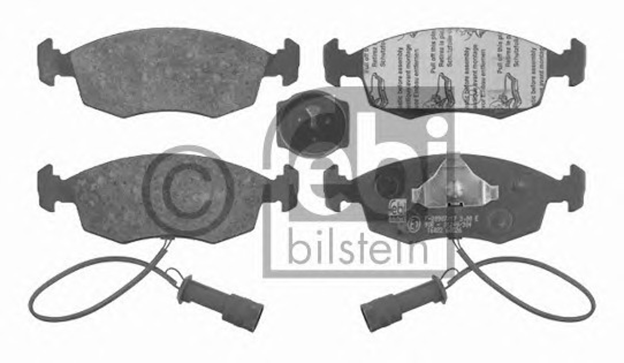 Комплект тормозных колодок дисковый тормоз FEBI BILSTEIN 16022