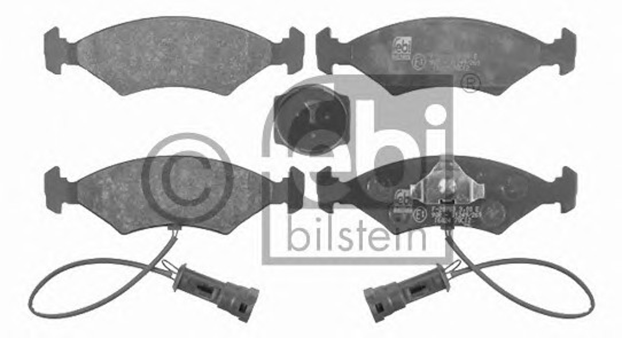 Комплект тормозных колодок дисковый тормоз FEBI BILSTEIN 16024