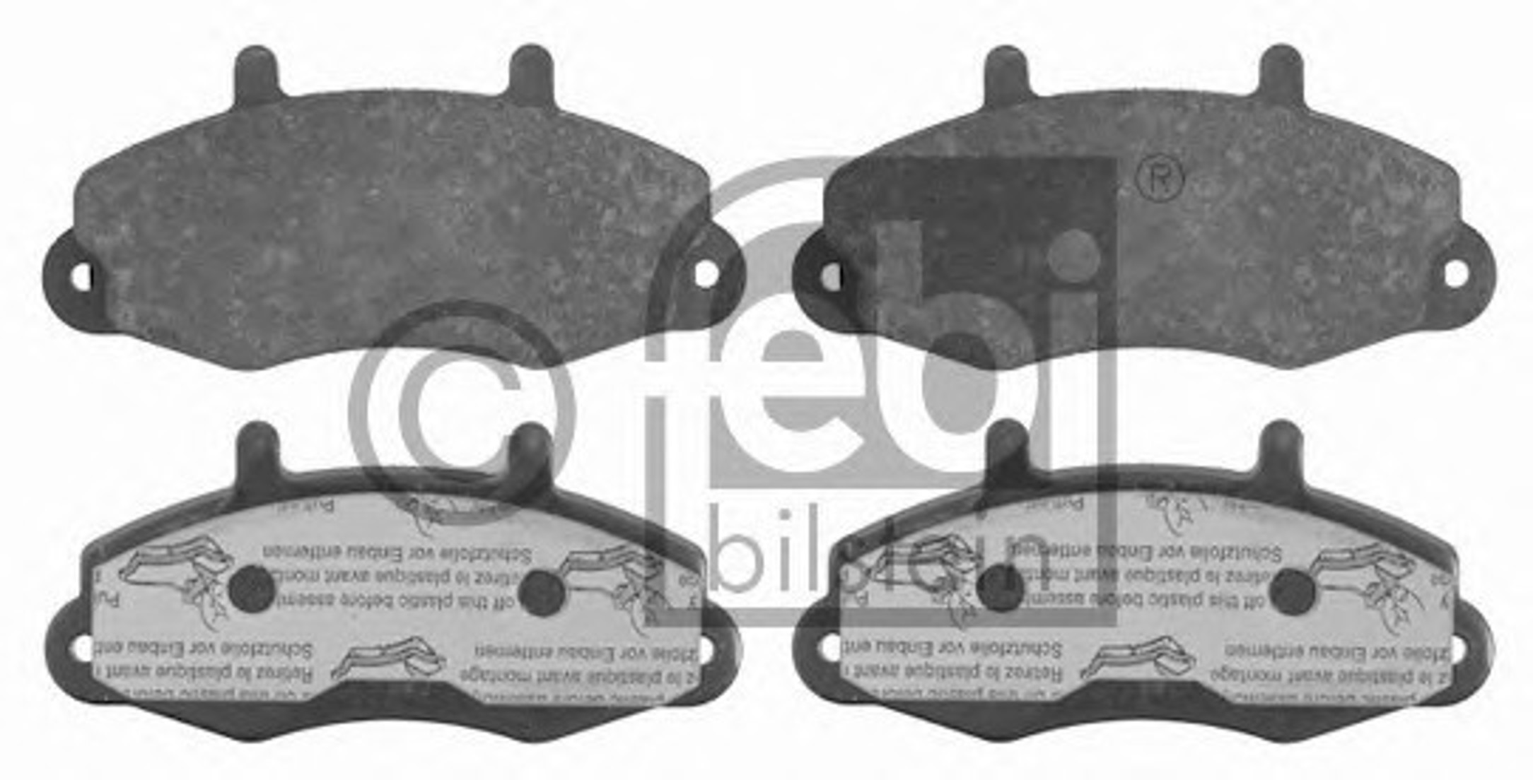Колодки тормозные дисковые FEBI BILSTEIN 16037