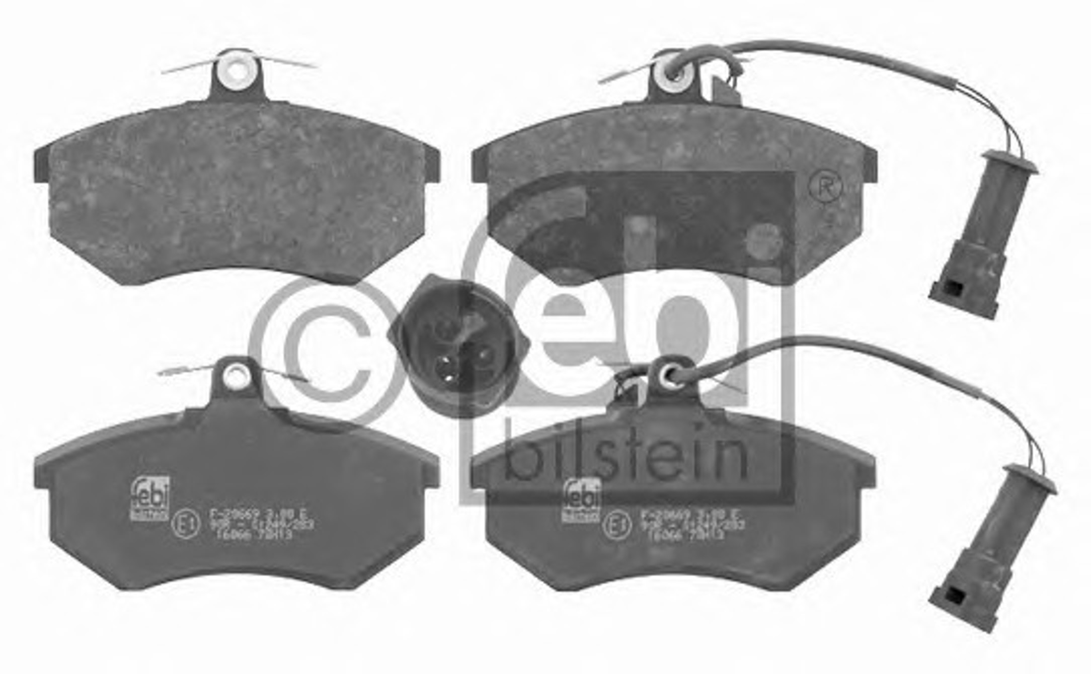 16066 FEBI BILSTEIN Комплект тормозных колодок, дисковый тормоз