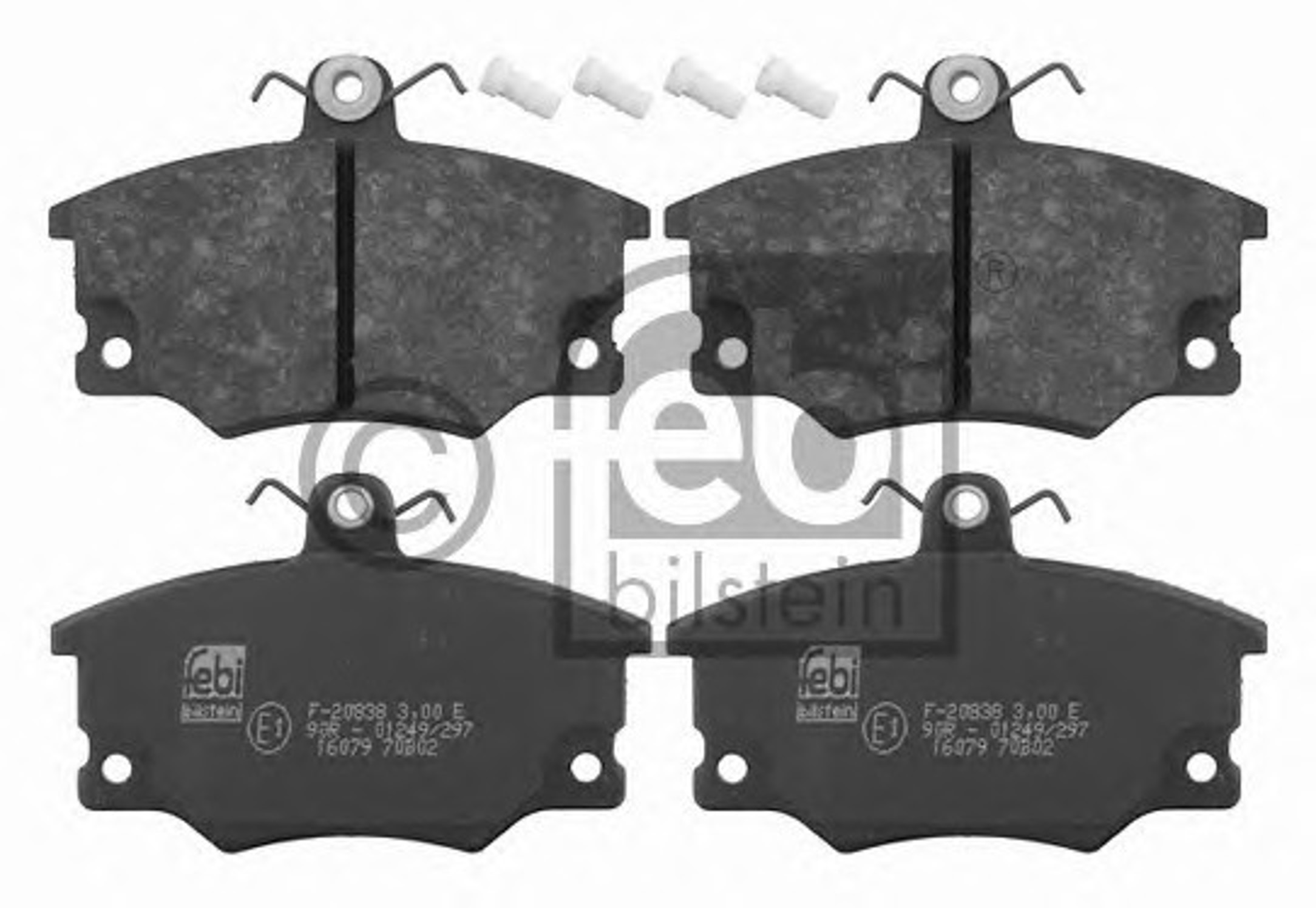 Комплект тормозных колодок дисковый тормоз FEBI BILSTEIN 16079