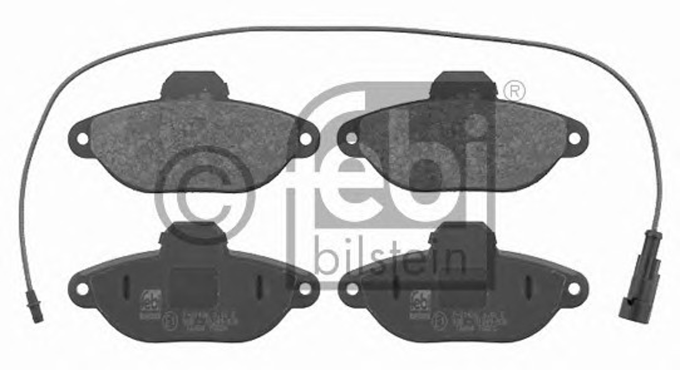 Комплект тормозных колодок дисковый тормоз FEBI BILSTEIN 16084