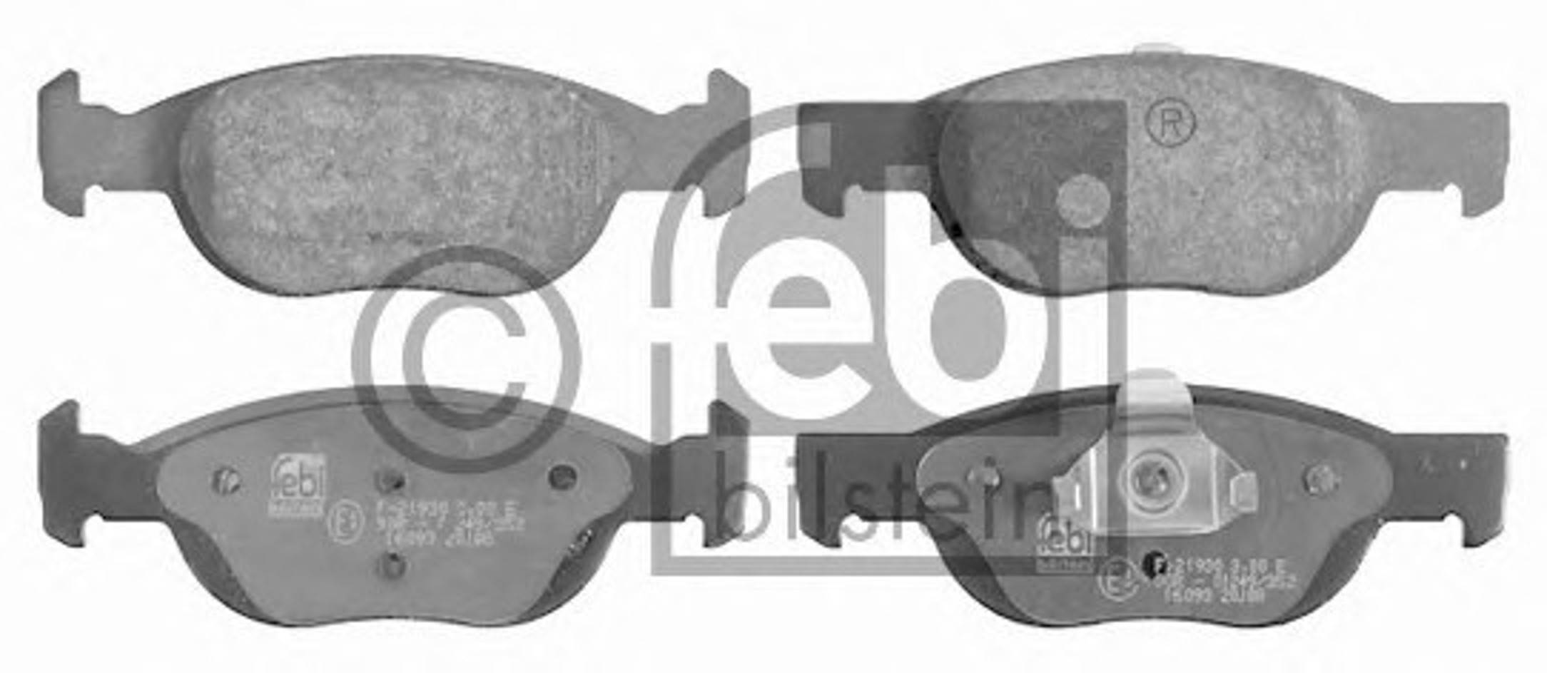 Комплект тормозных колодок дисковый тормоз FEBI BILSTEIN 16093