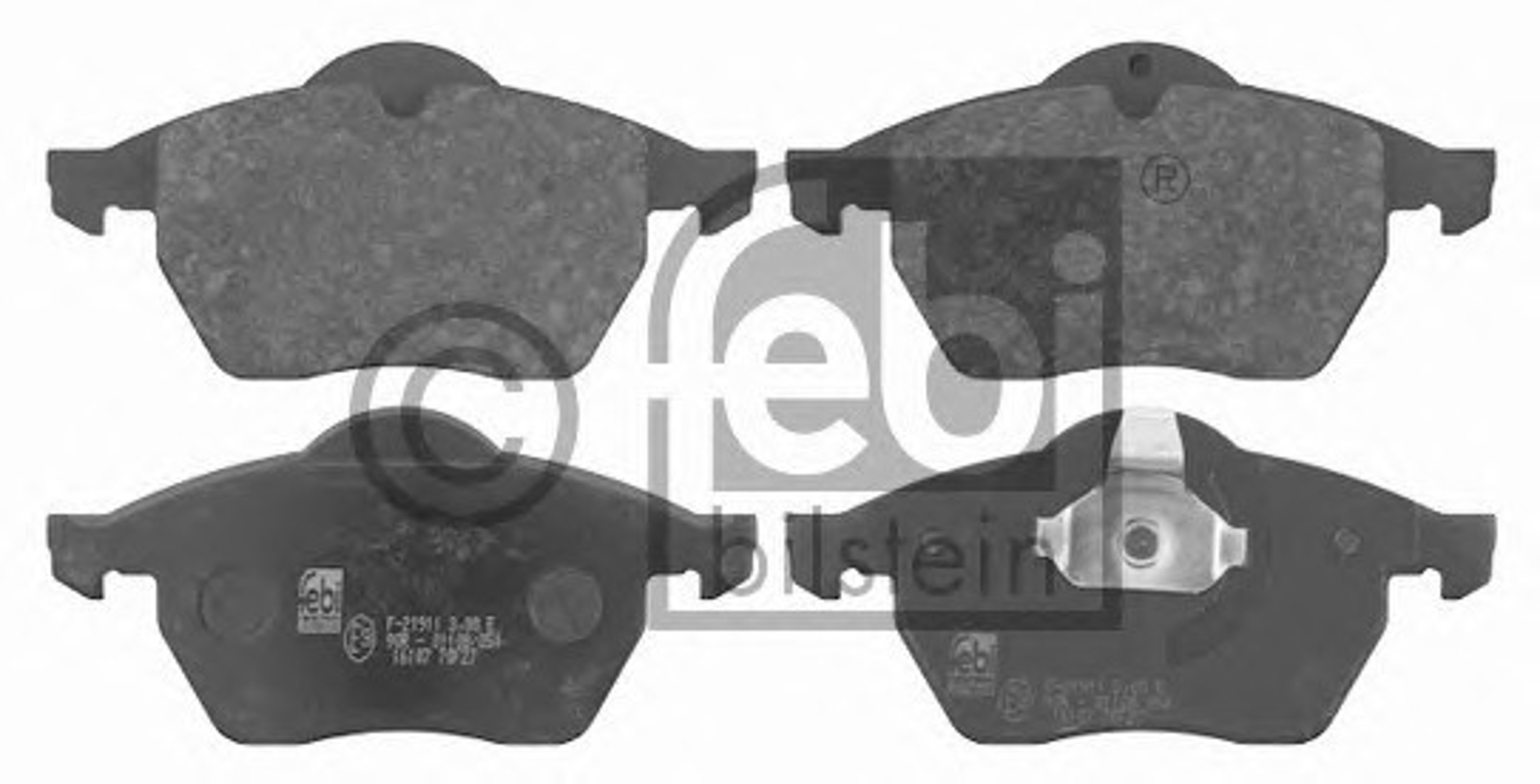 Комплект тормозных колодок дисковый тормоз FEBI BILSTEIN 16107