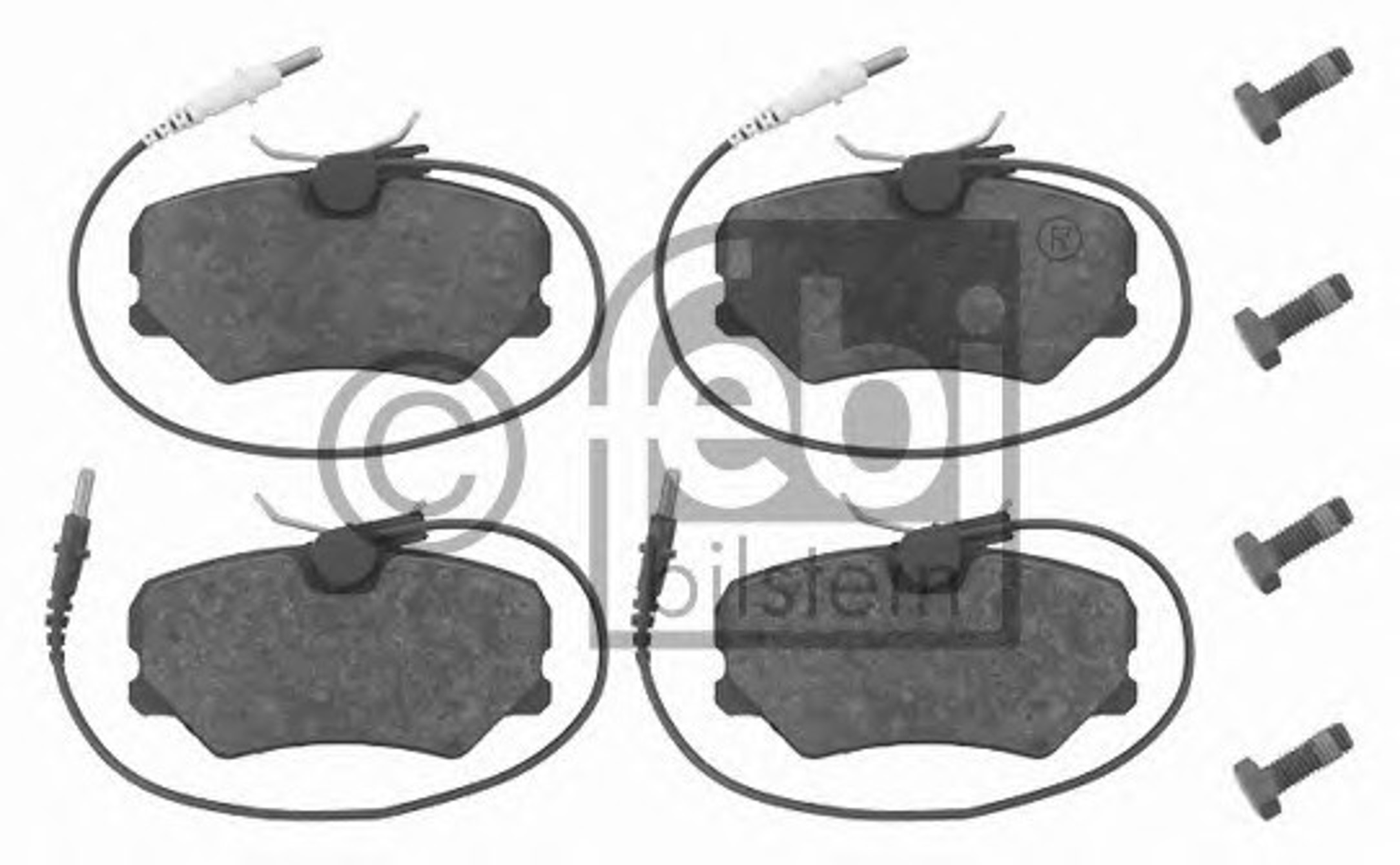 16258 FEBI BILSTEIN Комплект тормозных колодок, дисковый тормоз