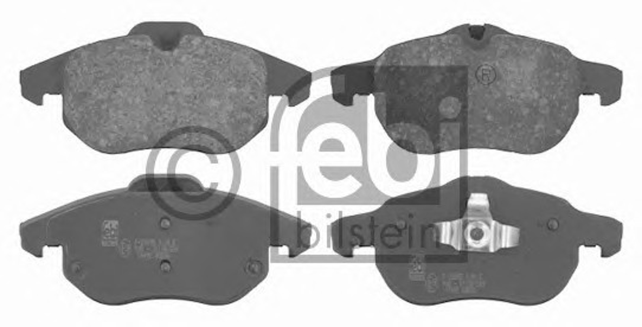 Комплект тормозных колодок дисковый тормоз FEBI BILSTEIN 16492
