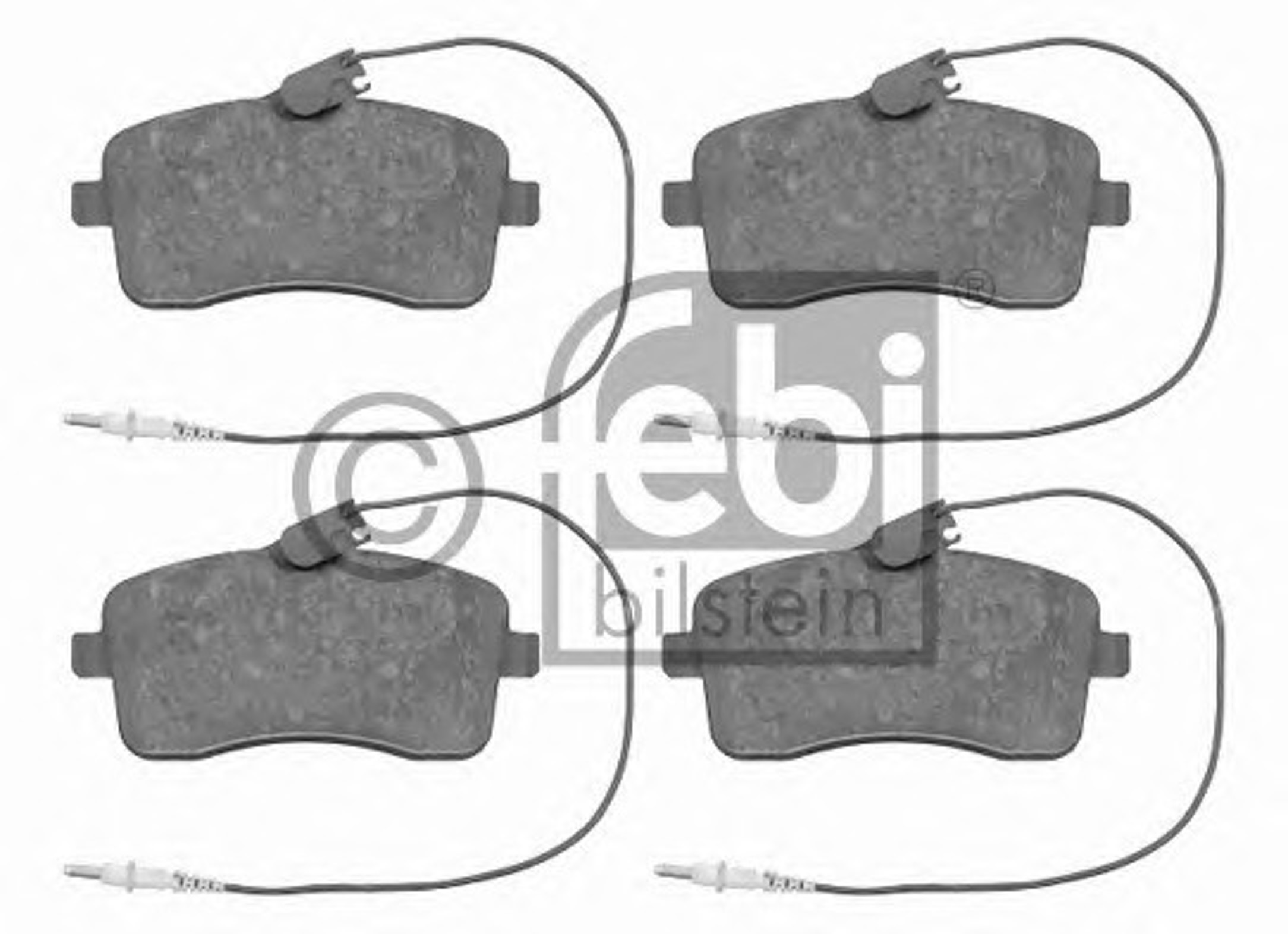 Комплект тормозных колодок дисковый тормоз FEBI BILSTEIN 16547