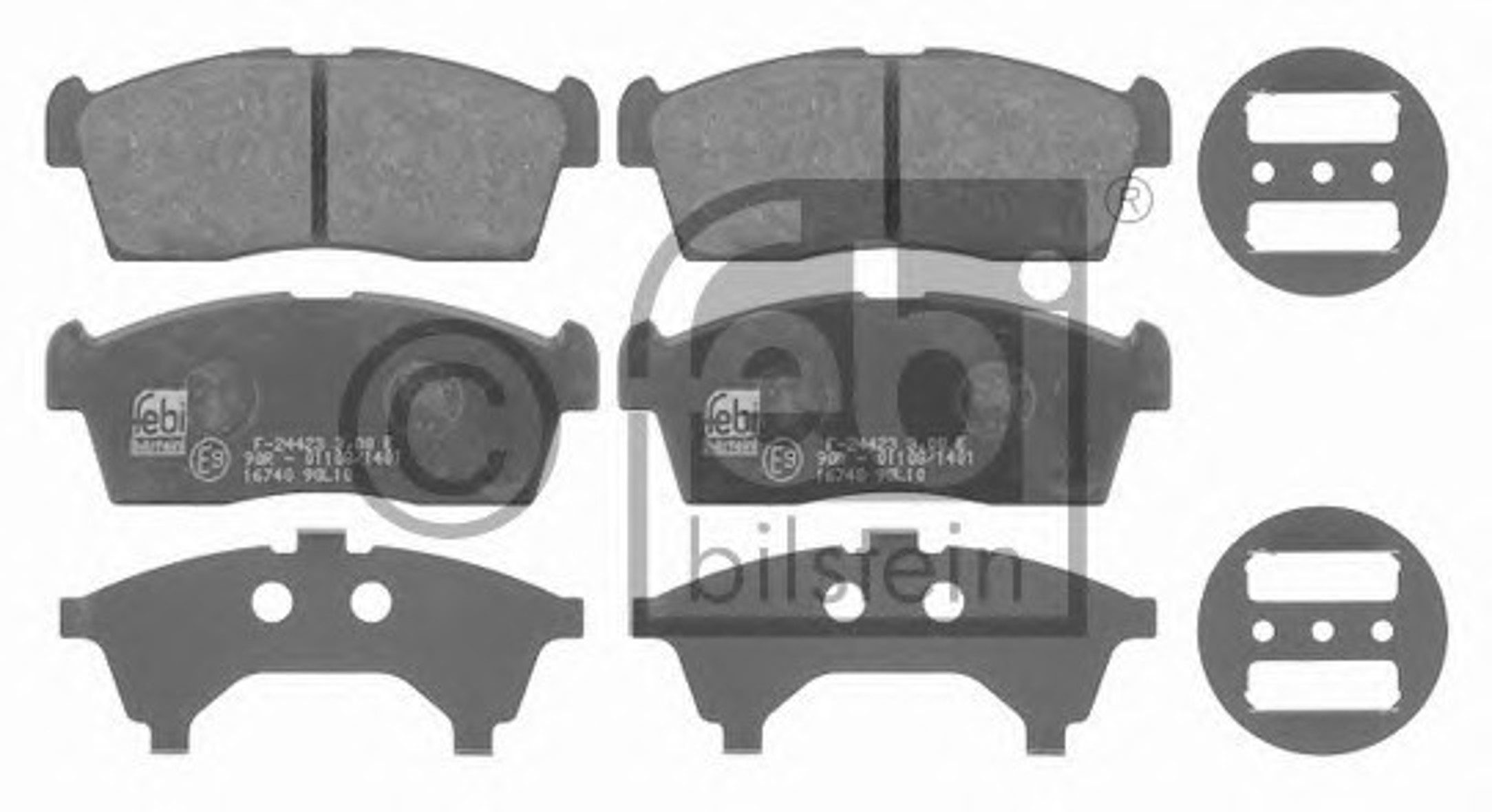 Колодки тормозные дисковые FEBI BILSTEIN 16740