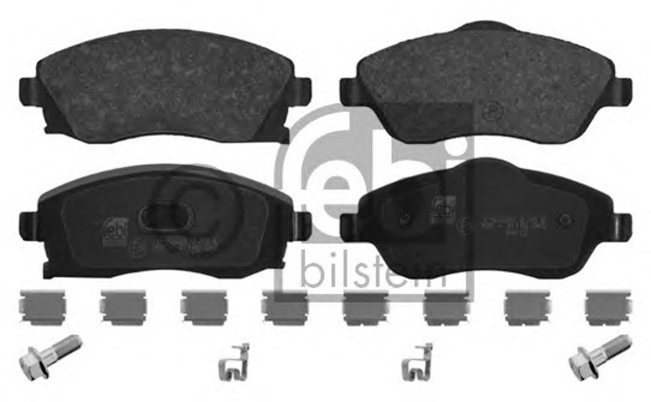 16748 FEBI BILSTEIN Комплект тормозных колодок, дисковый тормоз