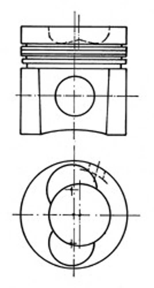 Поршень двс KOLBENSCHMIDT 93 137 600