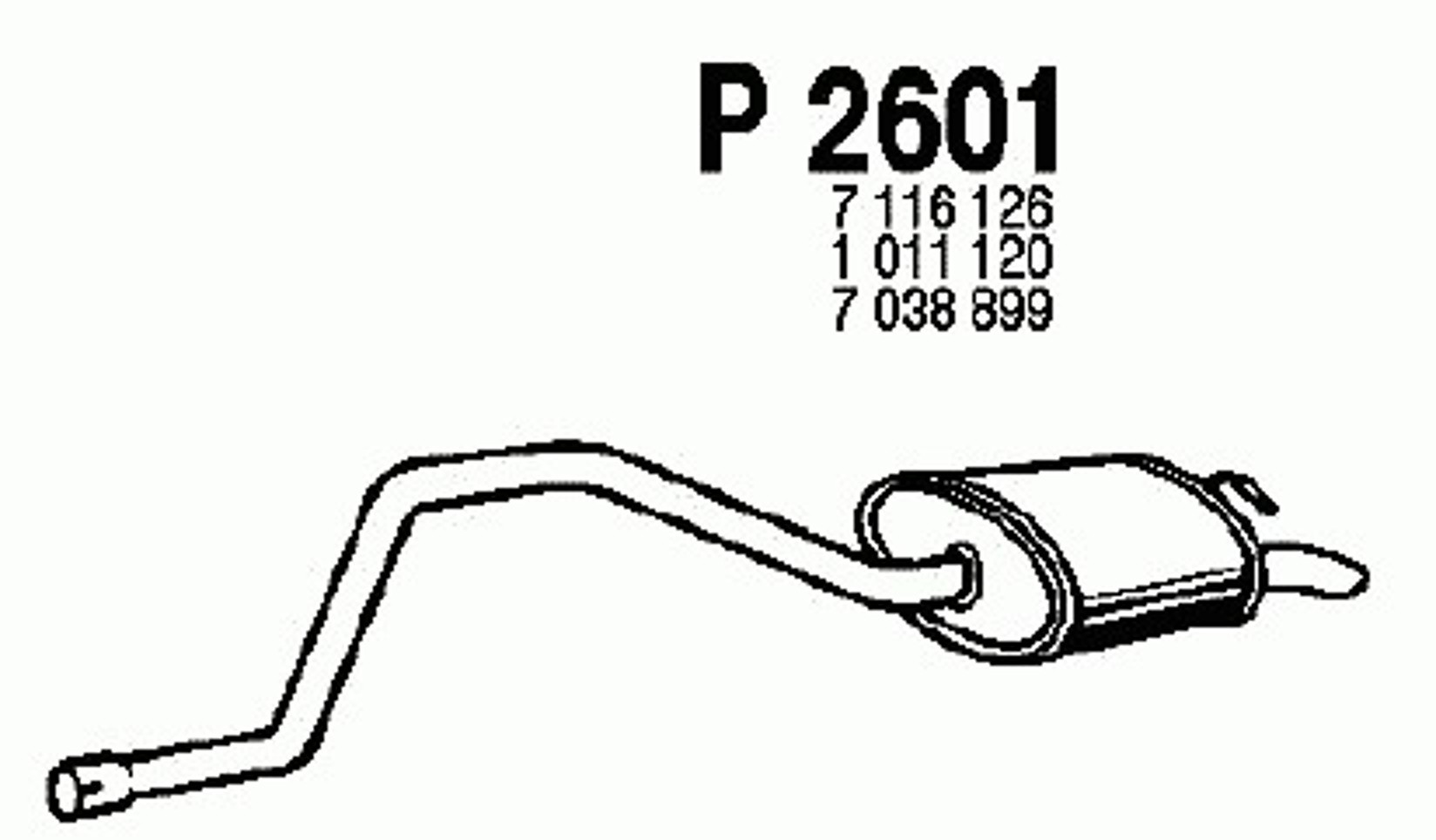 Глушитель FENNO P2601