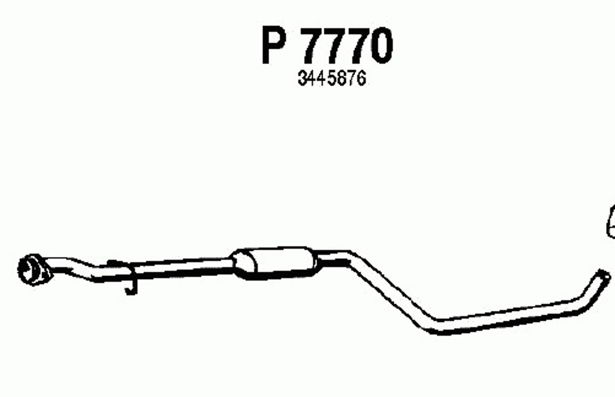 Средний глушитель выхлопных газов FENNO P7770