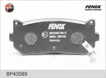 Комплект тормозных колодок дискового тормоза FENOX BP43089