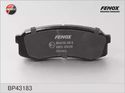 BP43183 FENOX Тормозные колодки