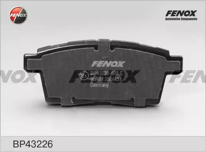 BP43226 FENOX Комплект тормозных колодок, дисковый тормоз