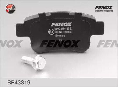 Тормозные колодки FENOX BP43319