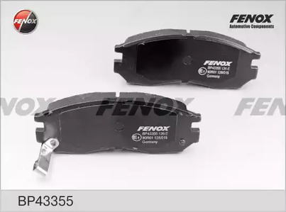 Комплект тормозных колодок, дисковый тормоз FENOX BP43355