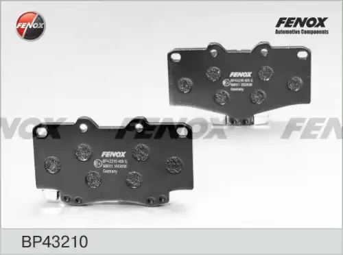 Колодки тормозные дисковые FENOX BP43210