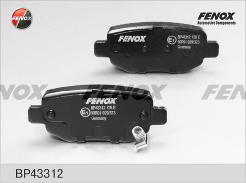 Комплект тормозных колодок дискового тормоза FENOX BP43312