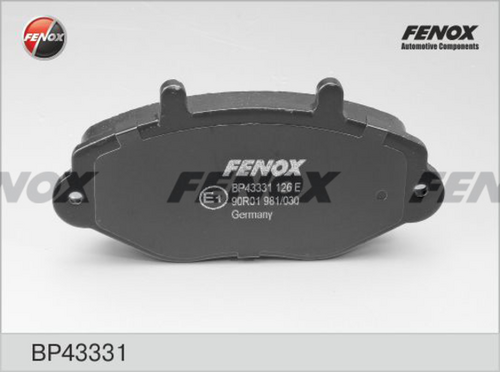 BP43331 FENOX колодки дисковые передние