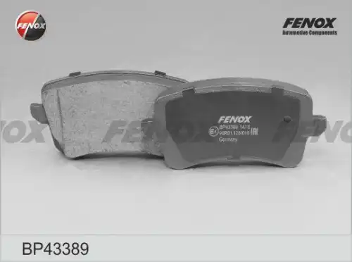 BP43389 FENOX Колодки тормозные дисковые