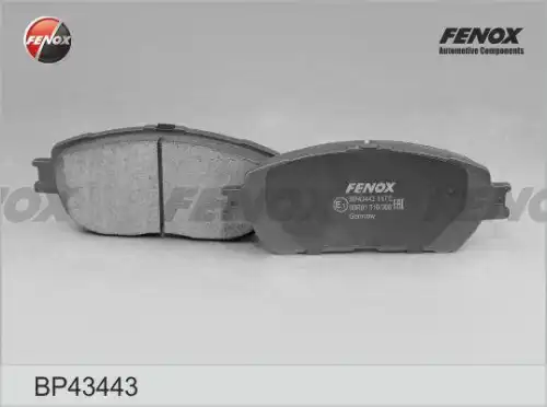 Bp43443 колодки тормозные дисковые передние FENOX BP43443