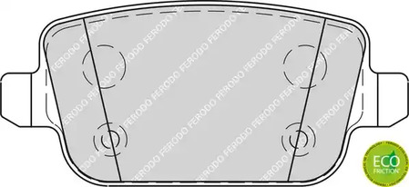 FDB1932 FERODO Колодки тормозные дисковые