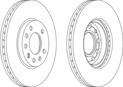 Диск тормозной FERODO DDF1042C