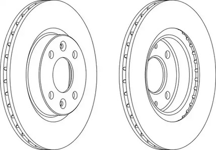 DDF1096 FERODO Тормозные диски