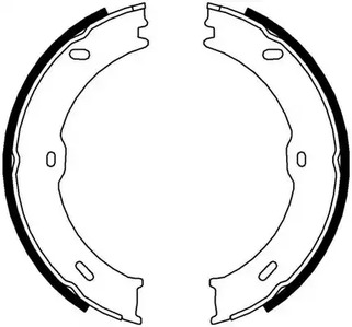 FSB4001 FERODO Комплект тормозных колодок, стояночная тормозная система