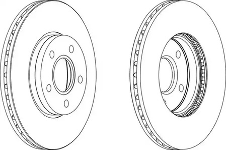 Диск тормозной FERODO DDF1222C