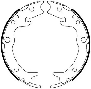 Колодка тормозная барабанная комплект FERODO FSB4019