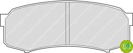 FDB1021 FERODO Тормозные колодки