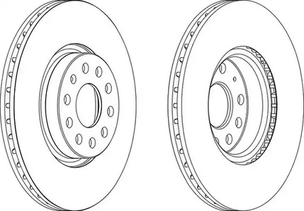 Диск тормозной FERODO DDF1305C