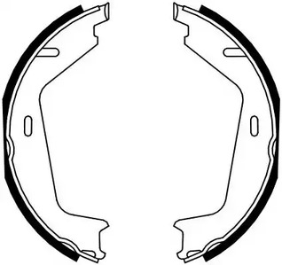 FSB4130 FERODO Комплект тормозных колодок, стояночная тормозная система