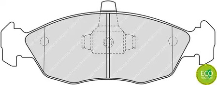 FDB1168 FERODO Колодки тормозные дисковые