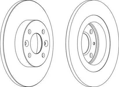 Диск тормозной FERODO DDF1502C