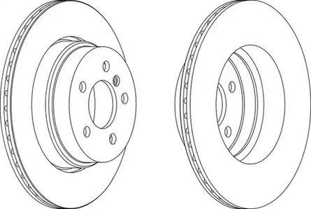 Диск тормозной FERODO DDF1583C