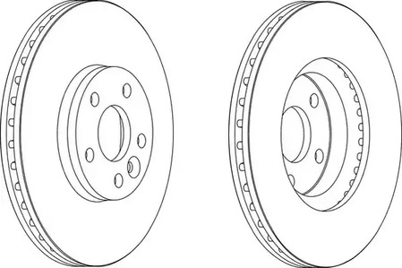 Тормозной диск FERODO DDF1567C