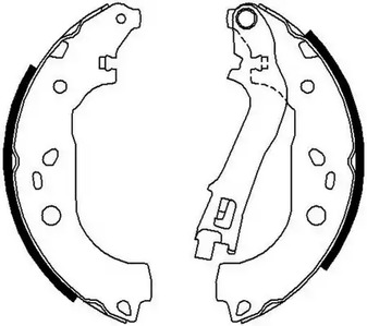 FSB676 FERODO Колодки тормозные барабанные