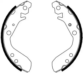 Колодки тормозные барабанные FERODO FSB689