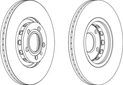 Диск тормозной FERODO DDF1706C