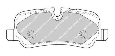 FDB4432 FERODO Колодки тормозные дисковые