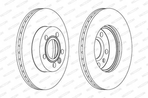 Тормозные диски FERODO DDF1010C