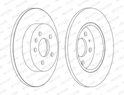 тормозные диски FERODO DDF1423C