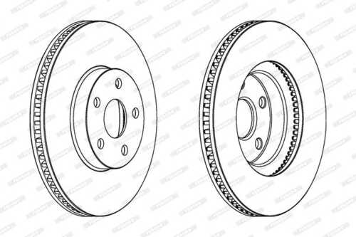 Диск тормозной FERODO DDF1484C