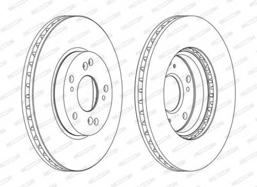 Тормозной диск FERODO DDF1557C